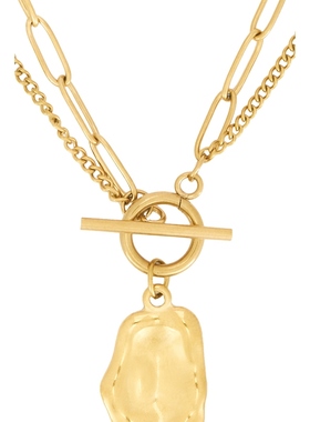 Lovers and Friends LANE 项链 金属金色REVOLVE小众新款