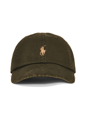 Polo Ralph Lauren橄榄色做旧复古风秋冬新品小马标棒球帽REVOLVE