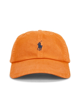 Polo Ralph Lauren橙色水洗小马刺绣休闲棒球帽帽子休闲REVOLVE