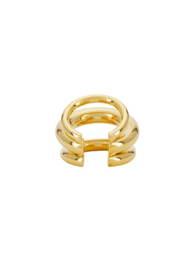 Lovers and Friends金色手镯极简风新品多层叠戴开口手镯REVOLVE