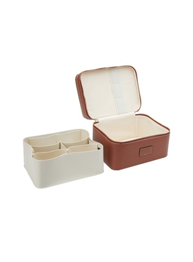 ETOILE COLLECTIVE DUO VANITY CASE 双化妆包 棕色REVOLVE小众新