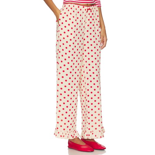 Lisa Says Gah LIORA 褶饰长裤 象牙白 美式休闲风REVOLVE小众新 - 图0