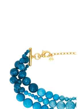 Lele Sadoughi Riviera Diana Triple Row Necklace 26春夏新品 r