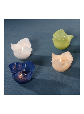 The Favorites Wavy Bowl Glass Tealight Holder Set of 6  revo