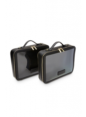 ETOILE COLLECTIVE LARGE TWIN COSMETIC CASE 化妆包 黑色