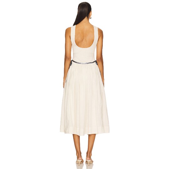 [冬季新品] Free People 白色无袖连衣裙露背性感长裙REVOLVE