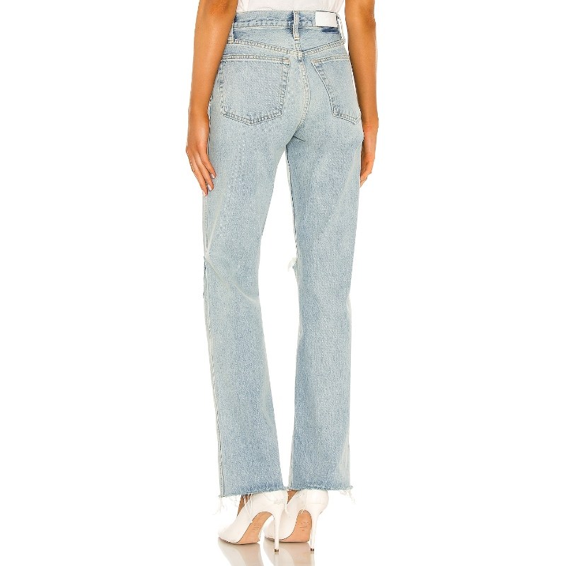 [冬季新品]婆婆同款 RE/DONE 牛仔裤破洞宽松遮肉高腰裤子REVOLVE,淘宝优惠券,粉丝福利购,淘宝优惠卷