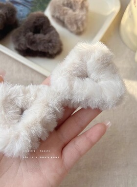 秋冬猫耳朵小抓夹女甜美