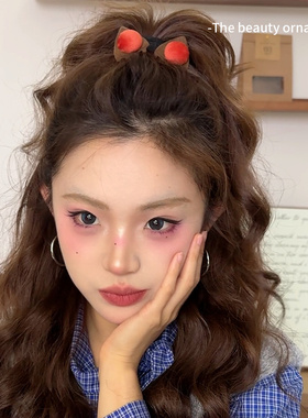 植绒毛球小抓夹可爱猫耳朵发夹女