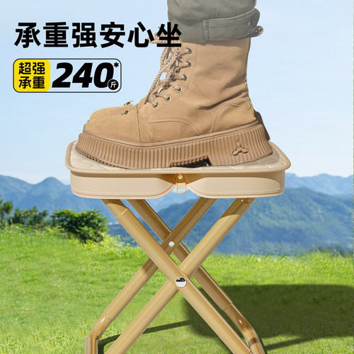 户外折叠凳便携式小马扎露营小板凳野外钓鱼椅子火车无座凳子新型 - 图2