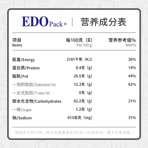 edo Pack苏打饼干减盐味100g咸味梳打散装多口味零食 - 图3