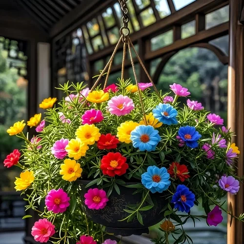 重瓣太阳花种子四季开花易活庭院花园阳台盆栽花卉混色种籽室内外 - 图2