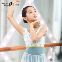 Small Jasmine Children Dance Suit Women Ballet Dancer Short Sleeve Gymnastics Suit Girl Professional Body Suit Girl