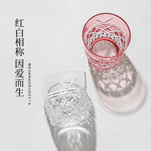 【26年生肖限量款】KAGAMI江户切子酒杯花纸绳清酒对杯子新婚马年 - 图3