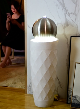 点道好物简约现代风喷泉流水摆件