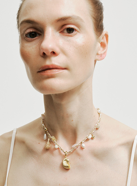 【江疏影同款】BLOTT度假系列 粉绿两色编绳多宝海螺吊坠项链手链