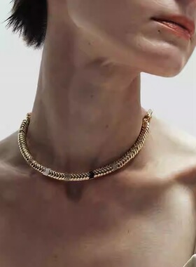 【博主同款】BLOTT设计师品牌设计感高级复古珐琅项链锁骨链