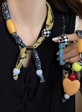 中式设计感串珠项链女2025新款