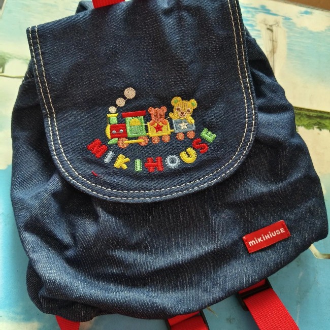 2022秋季新款日本 miki通用牛仔小熊小玉兔刺绣双肩迷你小背包,淘宝优惠券,粉丝福利购,淘宝优惠卷