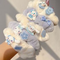 Jade Gui Dog plush large intestine hair ring Cuomo rice hair accessories Head rope Female Winter Three Lull Little Pitribs to give to boyfriend