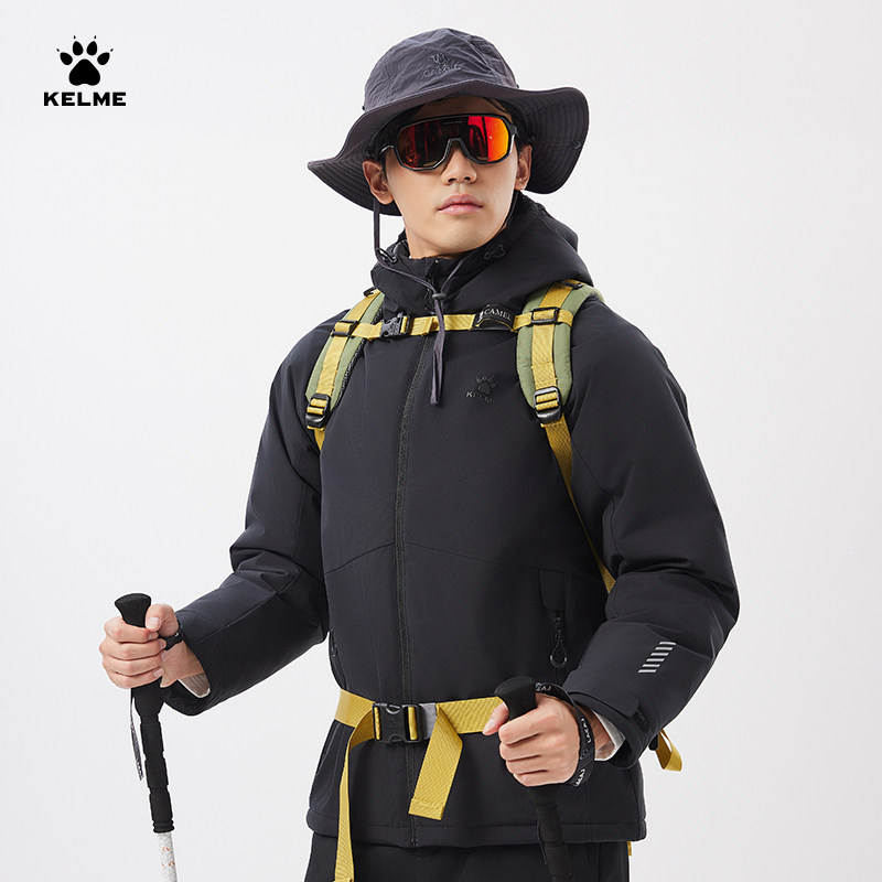 KELME/卡尔美运动棉衣男秋冬季短款连帽棉服户外训练保暖外套棉袄,淘宝优惠券,粉丝福利购,淘宝优惠卷