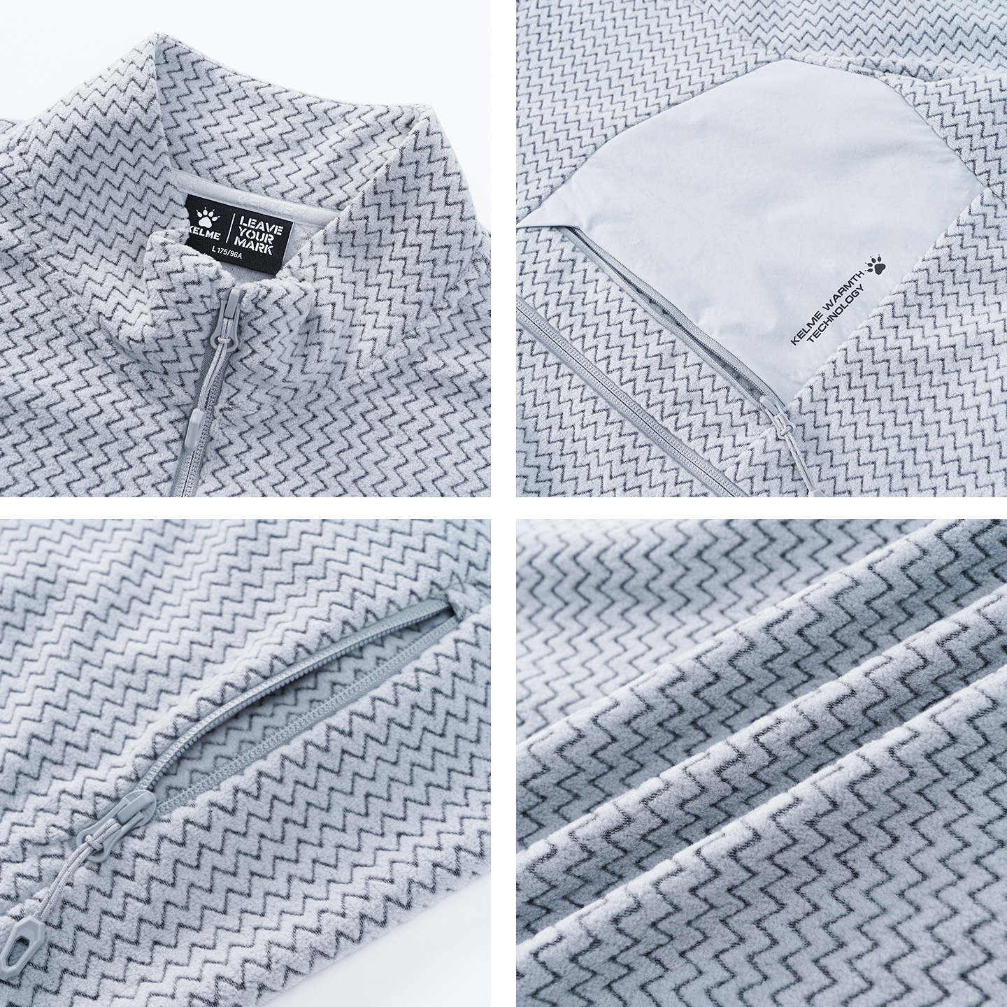 卡尔美抓绒外套男春秋季新款户外针织保暖登山服休闲跑步运动外套,淘宝优惠券,粉丝福利购,淘宝优惠卷