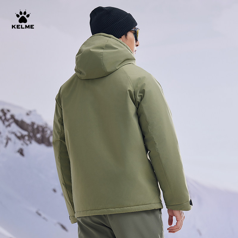 KELME/卡尔美运动棉衣男秋冬季短款连帽棉服户外训练保暖外套棉袄,淘宝优惠券,粉丝福利购,淘宝优惠卷