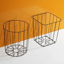 2021 New Nordic Wind Iron Art Hollowed-out Bins Home Living Room Trash Toilet Metal Trash Cans
