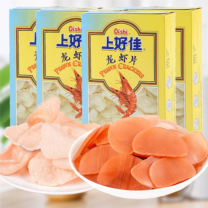 【清风】上好佳龙虾片油200g自己炸虾片炸食品鲜虾片膨化零食小吃-图1