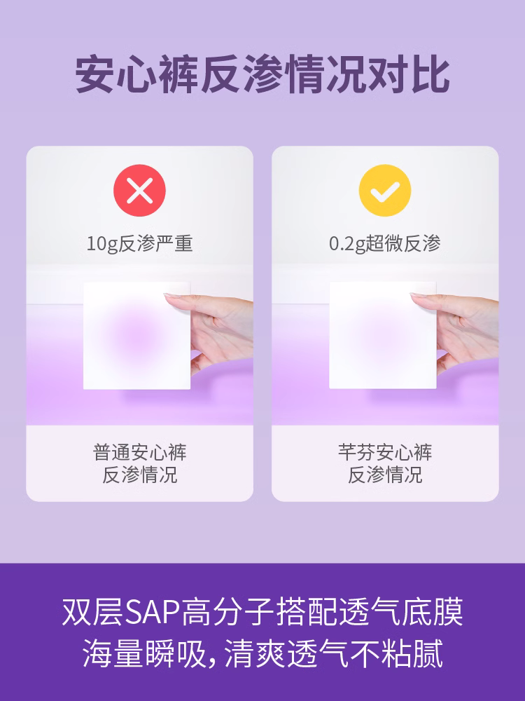 芊芬安心裤夜用裤型卫生巾安睡裤夜安拉拉裤女经期用睡眠裤