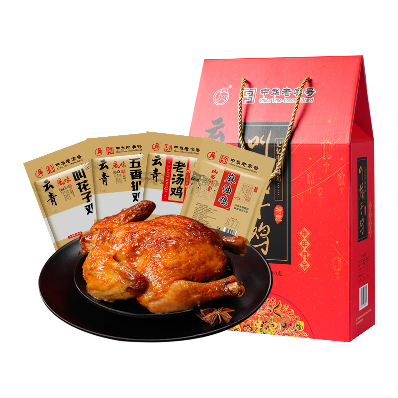 百年云青叫花鸡500g手撕鸡