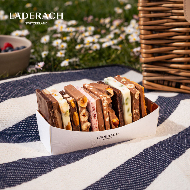 莱德拉laderach小帆船坚果巧克力伴手礼送女友生日礼物办公室零食