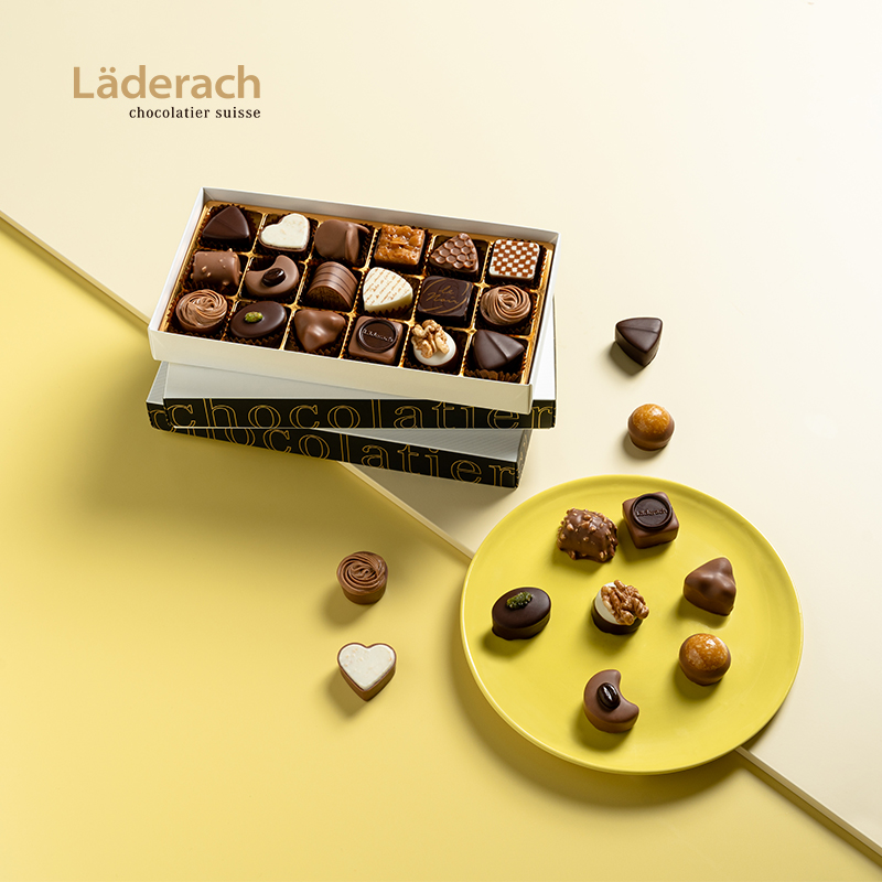 Laderach莱德拉夹心巧克力礼盒瑞士进口高端零食伴手礼520礼物 - 图0