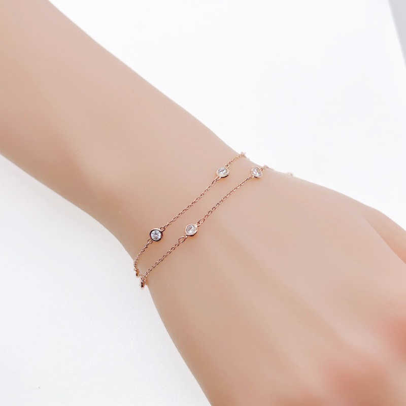 Chomel新加坡官方精致闪耀优雅精致锆石手链1403 - 图1