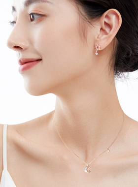 CHOMEL月亮星星女王节礼物项链