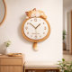 2026 New Little Lazy Cat Silent Living Room Wall Clock