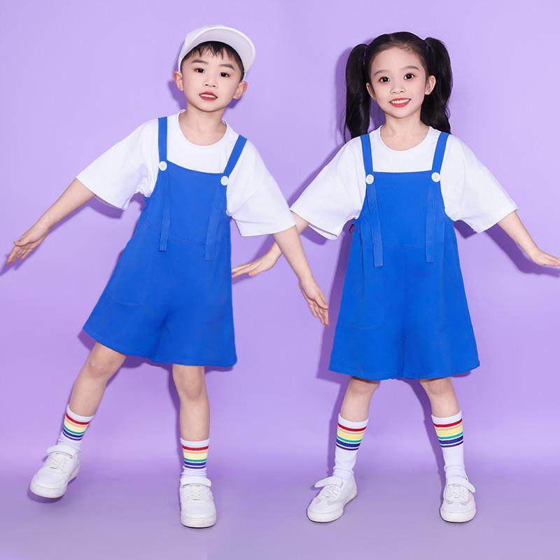 六一儿童演出服彩色背带裤男女童幼儿园舞蹈毕业照合唱表演拉拉队,淘宝优惠券,粉丝福利购,淘宝优惠卷