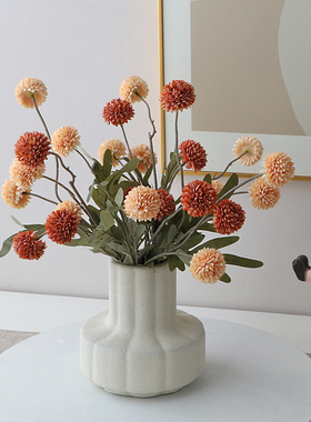 美式简约几何餐桌门厅高级感