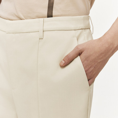 LESS春高腰显瘦直筒九分简约通勤风利落休闲西装裤2O2E10690 - 图2