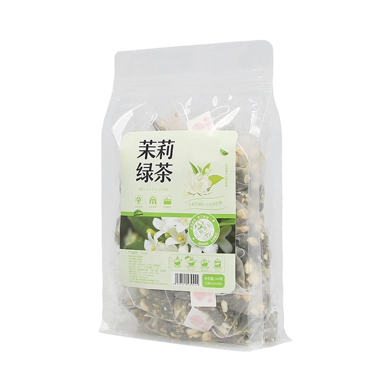 50小包茉莉绿茶叶浓香型茉莉花茶组合冷泡茶奶茶店专用三角茶包袋