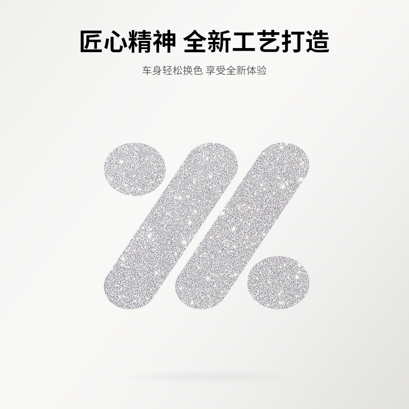 星河膜适用智己L6LS6L7LS7方向盘车标改装饰爆闪贴片保护贴膜饰品 - 图3