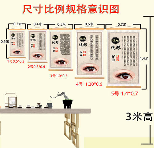 中医养生采耳挂画美容院宣传画肩颈艾灸挂图推拿头疗经络理疗海报 - 图0