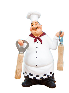 美式乡村复古厨师功能摆件 家居餐厅酒吧咖啡馆时尚装饰摆设