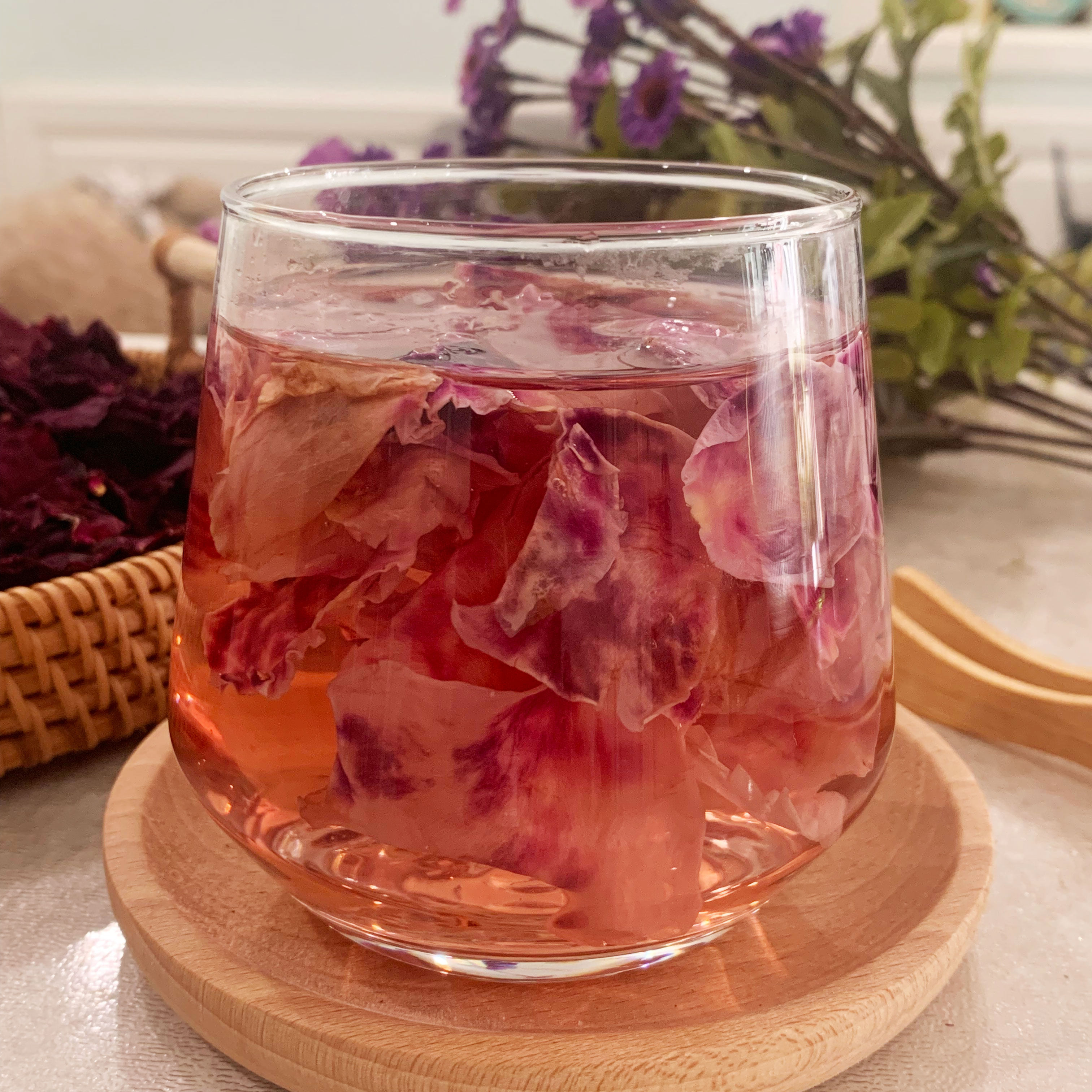 墨红玫瑰花瓣大花瓣真鲜花干玫瑰花瓣可泡茶做固元膏玫瑰酱阿胶糕,淘宝优惠券,粉丝福利购,淘宝优惠卷