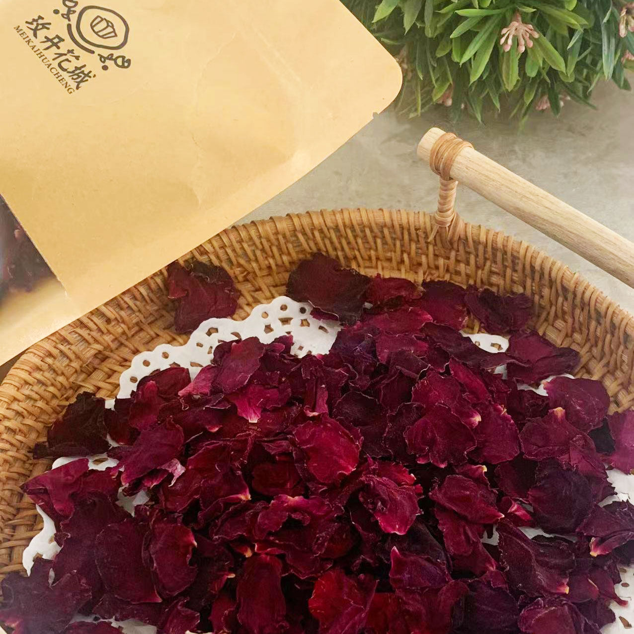 墨红玫瑰花瓣大花瓣真鲜花干玫瑰花瓣可泡茶做固元膏玫瑰酱阿胶糕,淘宝优惠券,粉丝福利购,淘宝优惠卷