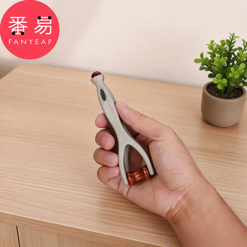 按摩器/手指B1pq301-手指按摩器木质滚轮刮手指手部关节夹家用 - 图0