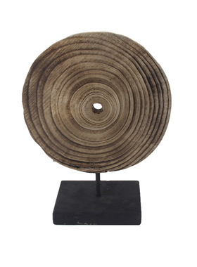 木质扇形太阳花雕塑玄关装饰品木