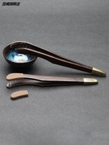 Solid Wood Tea Leaf Tea Cramp Knead Gong Fu Tea Cup Tweezers Tea Set Accessories Suit Wooden wood Non-slip Tea Trail