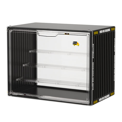 盲盒收纳展示架大容量亚克力透明展示盒子泡泡玛特防尘手办展示柜 - 图3