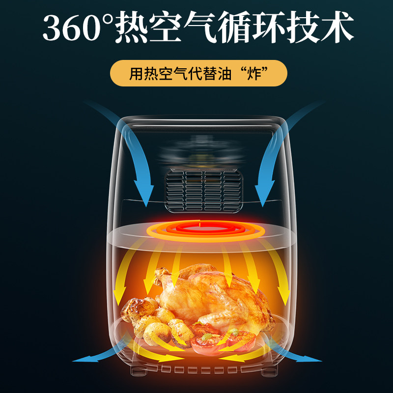 德国康巴赫家用小新款特价空气炸锅 康巴赫奎迪空气炸锅
